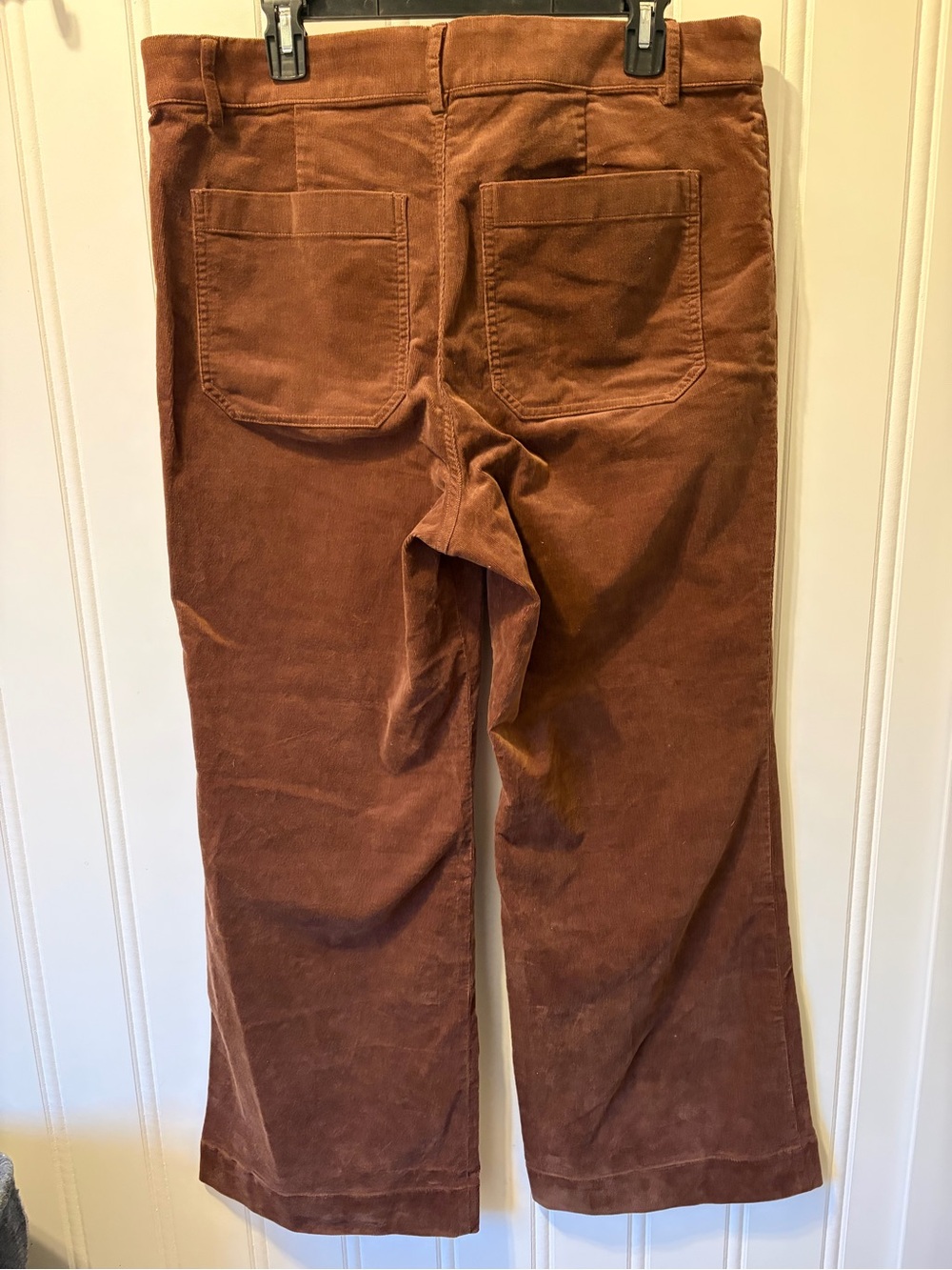NWT J. Crew Factory Corduroy Pants Front Patch Pocket Wide-legs Brown Size 32 - Picture 6 of 8